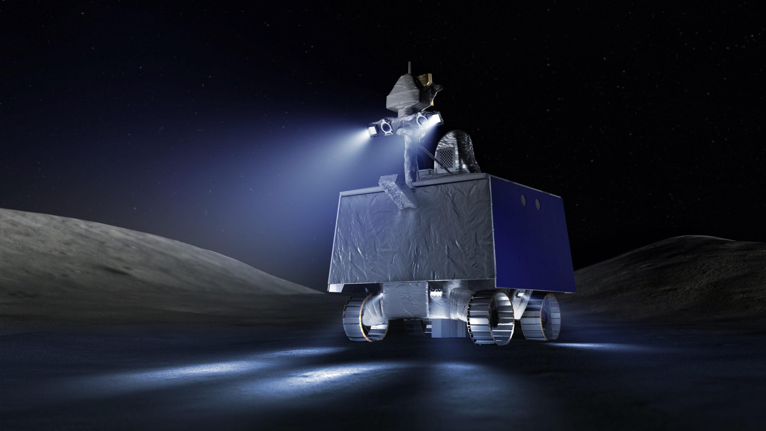 An artists rendition of the VIPER rover. Image courtesy NASA.
